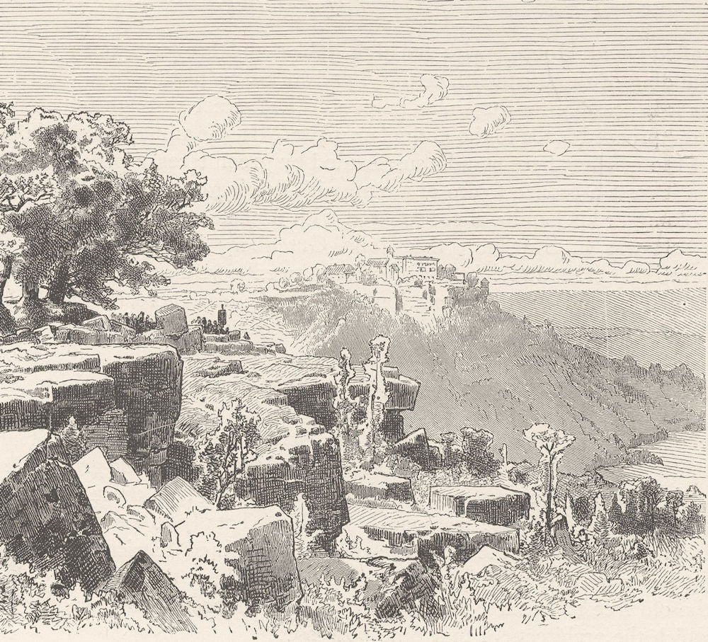 FRANCE. View of St Odile 1903 old antique vintage print picture